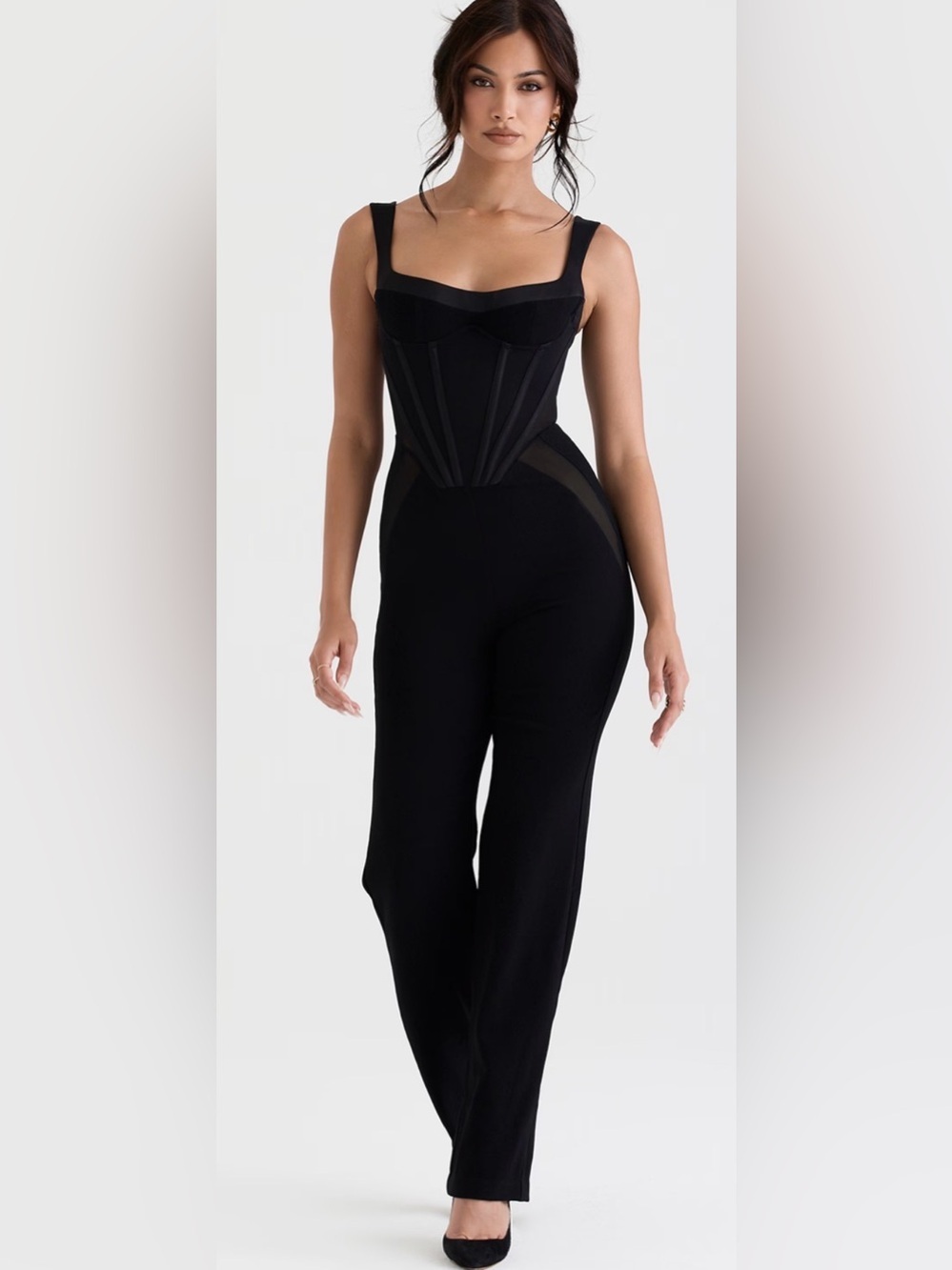 House of CB Mylene Stretch Crepe Jumpsuit